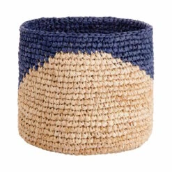 4-tlg. Korbset Handgefertigt Aus Raffia ISALO In Natur-Blau -Butlers butlers 4 tlg korbset handgefertigt aus raffia isalo in natur blau 5
