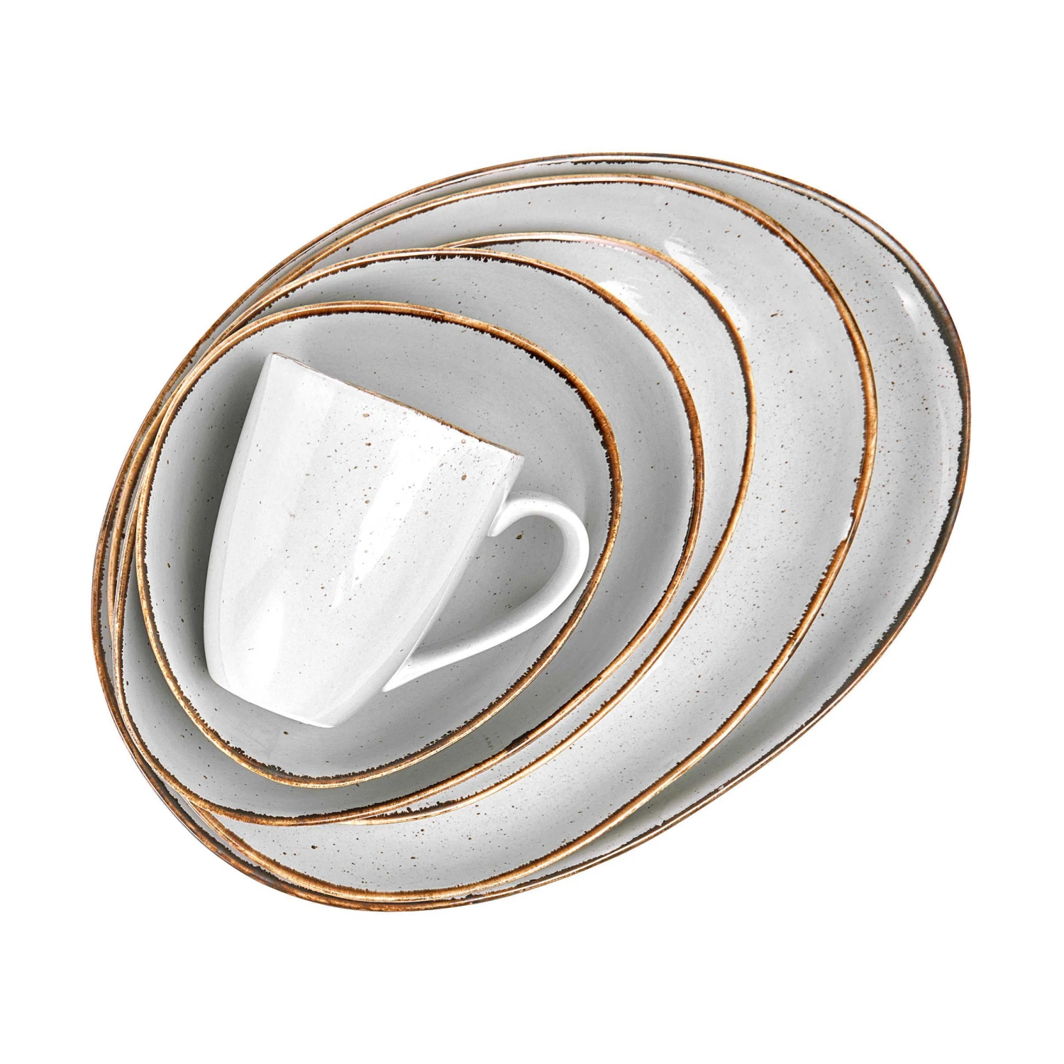 4x Schale 390ml FINCA In Grau 7 4x Schale 390ml FINCA In Grau – Bild 5