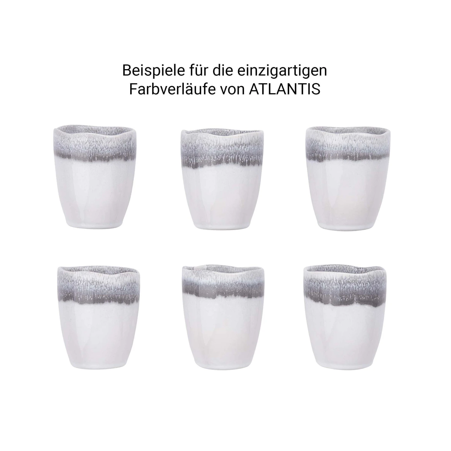 4x Tasse 300ml ATLANTIS In Grau 9 4x Tasse 300ml ATLANTIS In Grau – Bild 7
