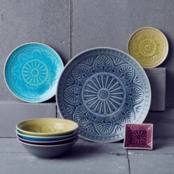 4x Teller Ø25cm SUMATRA In Türkis 16 4x Teller Ø25cm SUMATRA In Türkis -Butlers butlers 4x teller o25cm sumatra in turkis 6