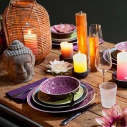 6x Teller Ø21cm SUMATRA In Grau 11 6x Teller Ø21cm SUMATRA In Grau -Butlers butlers 6x teller o21cm sumatra in grau 4