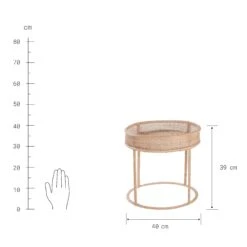 Beistelltisch Höhe 39cm BOHO LOUNGE In Natur 12 Beistelltisch Höhe 39cm BOHO LOUNGE In Natur -Butlers butlers beistelltisch hohe 39cm boho lounge in natur 2