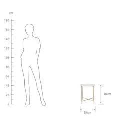 Beistelltisch Mit Marmorplatte MARBLE In Weiß -Butlers butlers beistelltisch mit marmorplatte marble in weiss 2