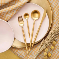 Besteck-Set 4-tlg. Matt STILETTO In Gold 17 Besteck-Set 4-tlg. Matt STILETTO In Gold -Butlers butlers besteck set 4 tlg matt stiletto in gold 3