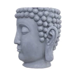 Blumentopf Höhe 42cm BUDDHA In Grau 11 Blumentopf Höhe 42cm BUDDHA In Grau -Butlers butlers blumentopf hohe 42cm buddha in grau 2