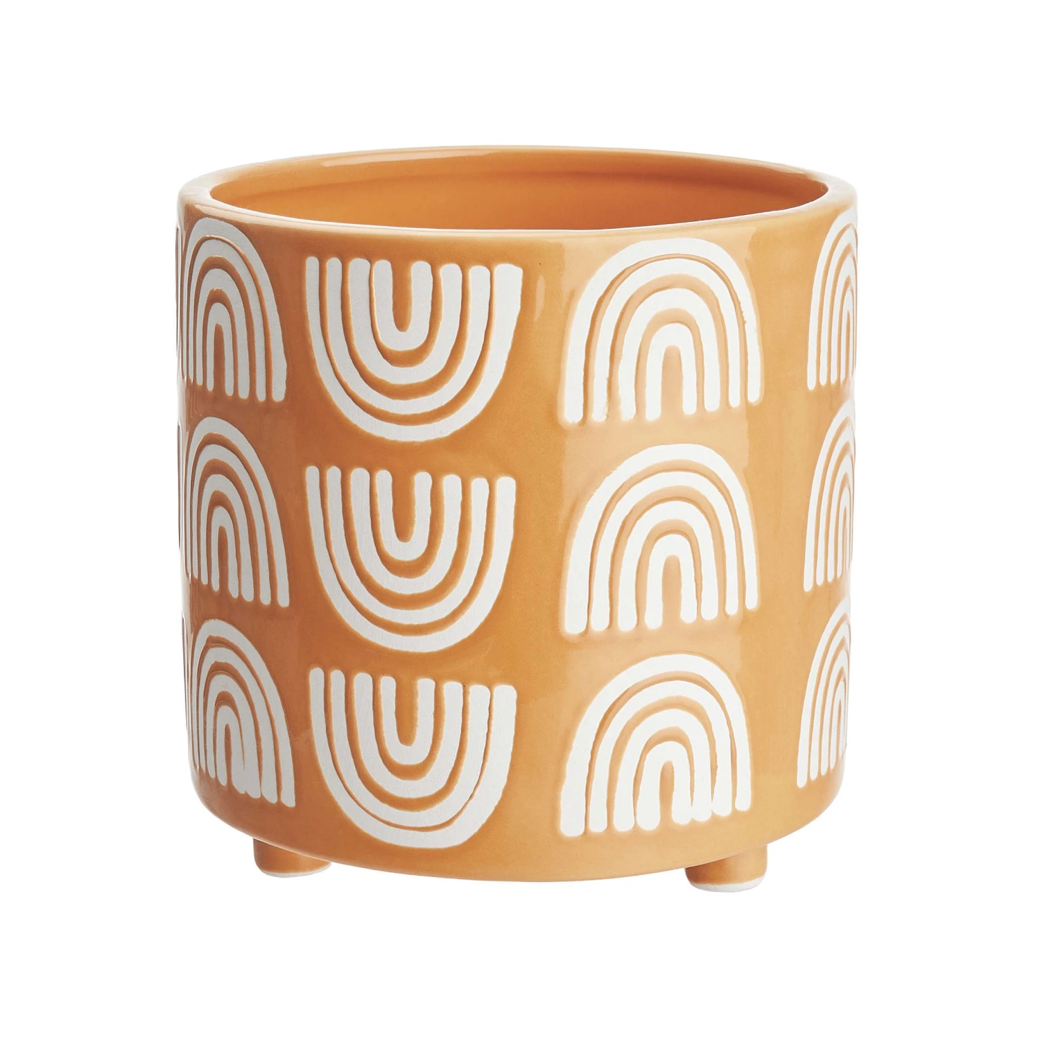 Blumentopf Ø14cm HAPPY RAINBOW In Gelb 3 Blumentopf Ø14cm HAPPY RAINBOW In Gelb