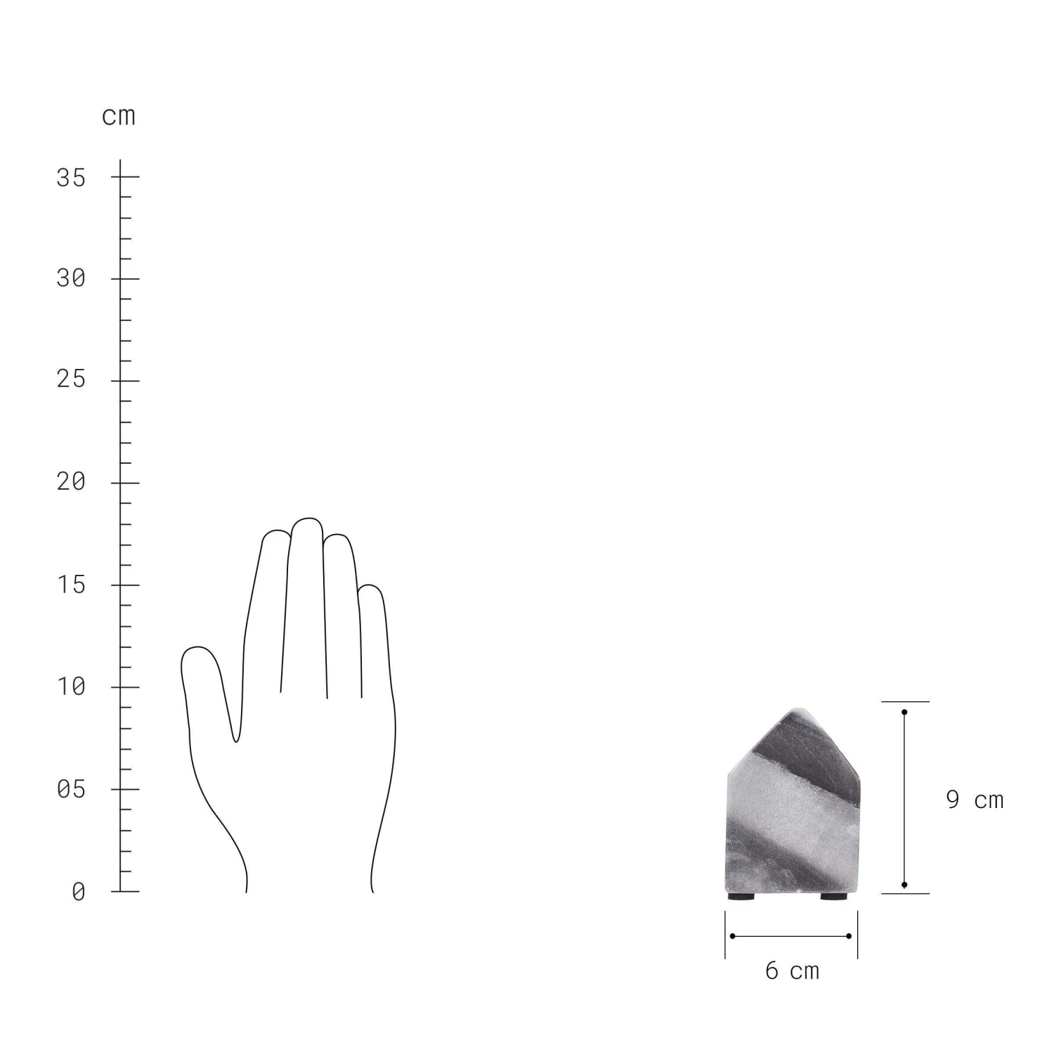 Deko-Haus L 6 X H 9cm BLOCKHOUSE In Grau 6 Deko-Haus L 6 X H 9cm BLOCKHOUSE In Grau – Bild 4