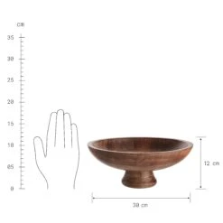 Deko-Schale Mit Fuß Ø30cm MANGO DAYS In Braun -Butlers butlers deko schale mit fuss o30cm mango days in braun 2