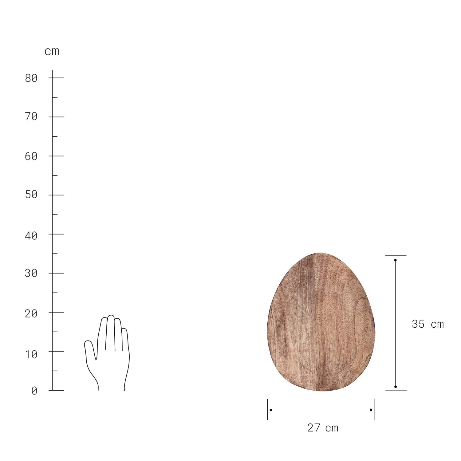 Deko-Teller Organisch L 35 X B 27cm MANGO DAYS In Braun 5 Deko-Teller Organisch L 35 X B 27cm MANGO DAYS In Braun – Bild 3