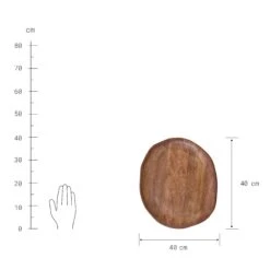 Deko-Teller Organisch Ø40cm MANGO DAYS In Braun -Butlers butlers deko teller organisch o40cm mango days in braun 2