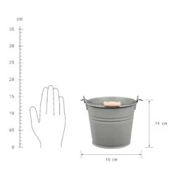 Eimer 2l ZINC In Grau 7 Eimer 2l ZINC In Grau -Butlers butlers eimer 2l zinc in grau 2