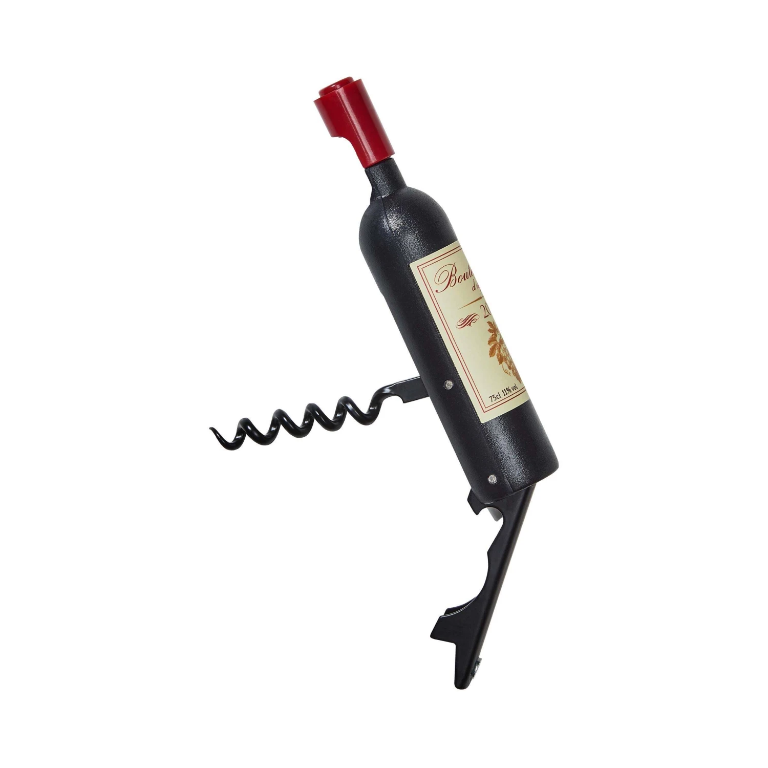 Flaschenöffner Weinflasche OPENER In Schwarz 3 Flaschenöffner Weinflasche OPENER In Schwarz