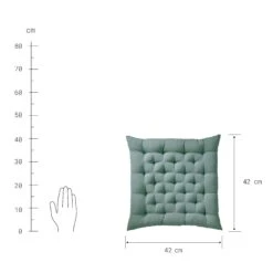 Futonkissen L 42 X B 42cm SOLID In Salbei -Butlers butlers futonkissen l 42 x b 42cm solid in salbei 3