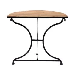 Gartentisch Halbrund PARKLIFE In Schwarz-Natur -Butlers butlers gartentisch halbrund parklife in schwarz natur 4