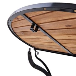 Gartentisch Halbrund PARKLIFE In Schwarz-Natur -Butlers butlers gartentisch halbrund parklife in schwarz natur 8