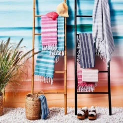 Hamamtuch L 170 X B 90cm SURFSIDE In Anthrazit -Butlers butlers hamamtuch l 170 x b 90cm surfside in anthrazit 4