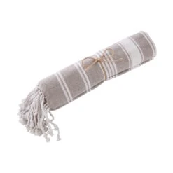 Hamamtuch L 170 X B 90cm SURFSIDE In Taupe 7 Hamamtuch L 170 X B 90cm SURFSIDE In Taupe -Butlers butlers hamamtuch l 170 x b 90cm surfside in taupe 2
