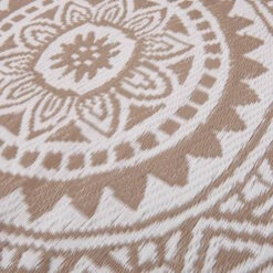 In- & Outdoor-Teppich Circles L 180 X B 118cm COLOUR CLASH In Beige -Butlers butlers in and outdoor teppich circles l 180 x b 118cm colour clash in beige 4