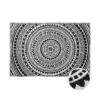 In- & Outdoor-Teppich Circles L 180 X B 118cm COLOUR CLASH In Schwarz-Weiß -Butlers butlers in and outdoor teppich circles l 180 x b 118cm colour clash in schwarz weiss