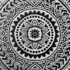 In- & Outdoor-Teppich Circles L 180 X B 118cm COLOUR CLASH In Schwarz-Weiß -Butlers butlers in and outdoor teppich circles l 180 x b 118cm colour clash in schwarz weiss 3