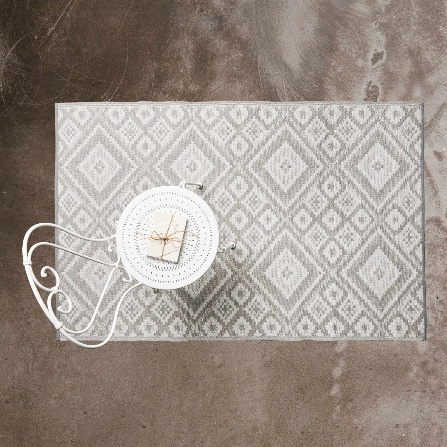 In- & Outdoor-Teppich Ethno L 180 X B 120cm COLOUR CLASH In Grau 6 In- & Outdoor-Teppich Ethno L 180 X B 120cm COLOUR CLASH In Grau – Bild 4