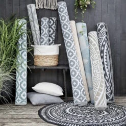 In- & Outdoor-Teppich L 180 X B 118cm COLOUR CLASH In Creme -Butlers butlers in and outdoor teppich l 180 x b 118cm colour clash in creme 4