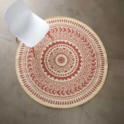 In- & Outdoor-Teppich Ø150cm COLOUR CLASH In Hellrot-Creme 7 In- & Outdoor-Teppich Ø150cm COLOUR CLASH In Hellrot-Creme -Butlers butlers in and outdoor teppich o150cm colour clash in hellrot creme 1