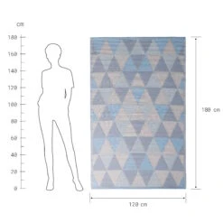 In- & Outdoorteppich Dreiecke L 180 X B 120cm COLOUR CLASH In Pastellblau 13 In- & Outdoorteppich Dreiecke L 180 X B 120cm COLOUR CLASH In Pastellblau -Butlers butlers in and outdoorteppich dreiecke l 180 x b 120cm colour clash in pastellblau 2