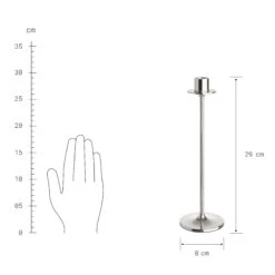 Kerzenhalter Höhe 29cm CLASSIC In Silber 11 Kerzenhalter Höhe 29cm CLASSIC In Silber -Butlers butlers kerzenhalter hohe 29cm classic in silber 3