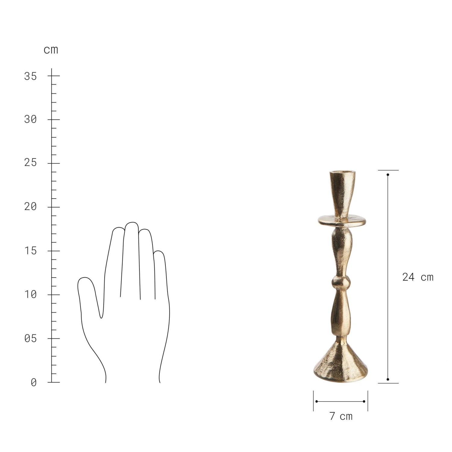 Kerzenhalter-Set 2-tlg. BOHO LOVE In Gold 6 Kerzenhalter-Set 2-tlg. BOHO LOVE In Gold – Bild 4