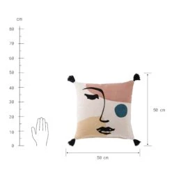 Kissen Line Art L 50 X B 50cm MOOD INDIGO In Bunt 12 Kissen Line Art L 50 X B 50cm MOOD INDIGO In Bunt -Butlers butlers kissen line art l 50 x b 50cm mood indigo in bunt 3