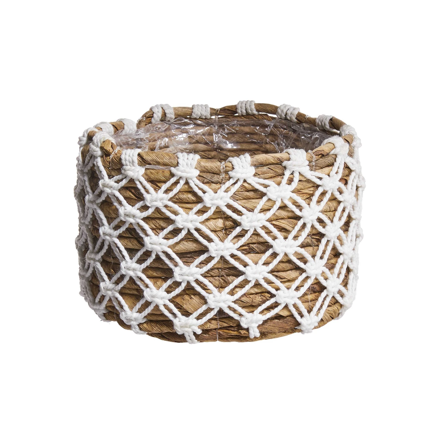 Korb Aus Bananenblatt Mit Folie Ø14cm BANANAS In Natur-Weiß 4 Korb Aus Bananenblatt Mit Folie Ø14cm BANANAS In Natur-Weiß – Bild 2