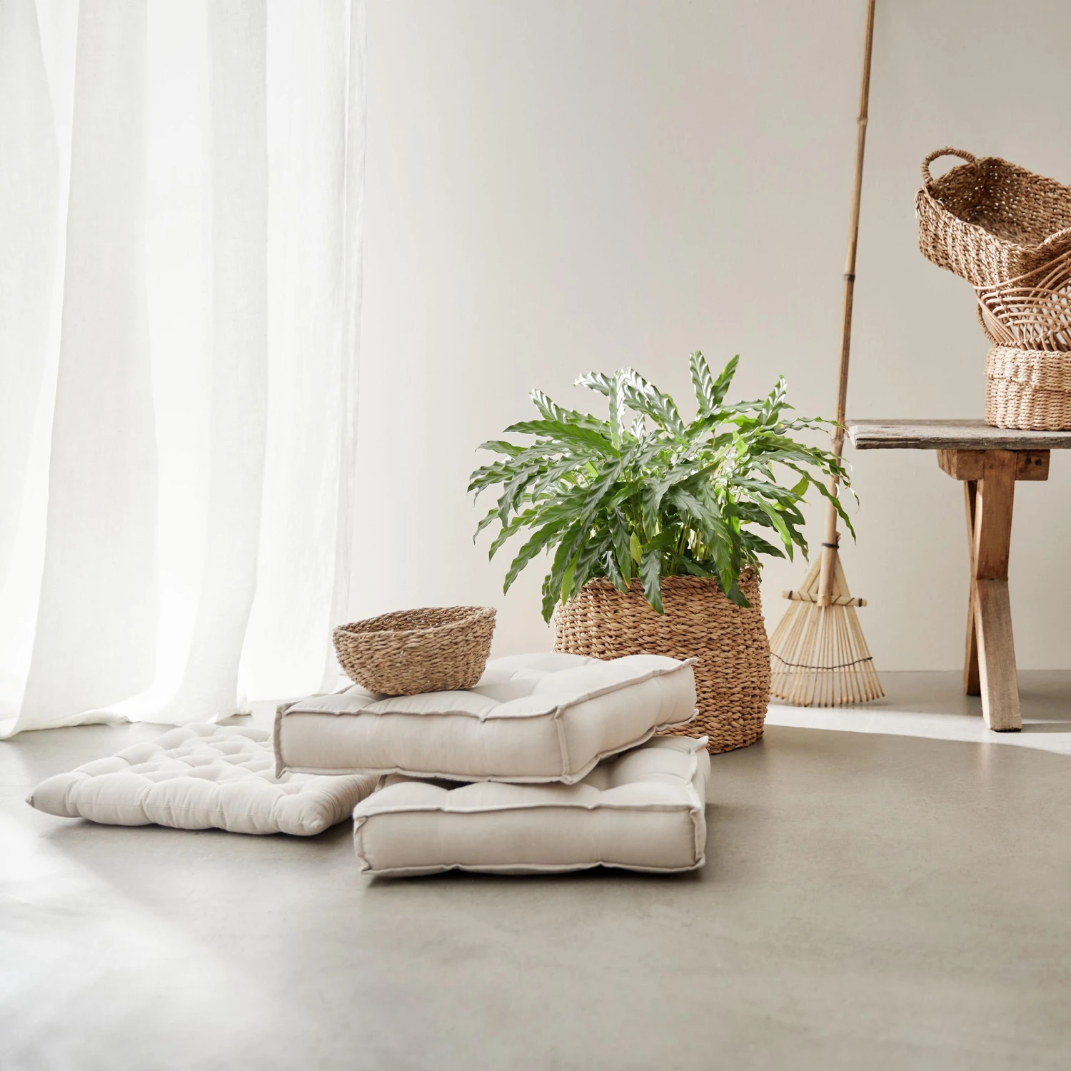 Korb Ø25cm RUSH ROPE In Natur 4 Korb Ø25cm RUSH ROPE In Natur – Bild 2