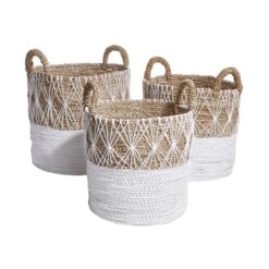 Korb Ø36cm WHITE BEACH In Natur-Weiß 12 Korb Ø36cm WHITE BEACH In Natur-Weiß -Butlers butlers korb o36cm white beach in natur weiss 4