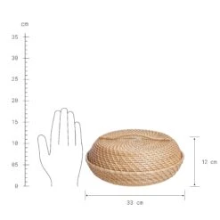 Korbschale Rattan Ø33cm RONDA In Natur -Butlers butlers korbschale rattan o33cm ronda in natur 3