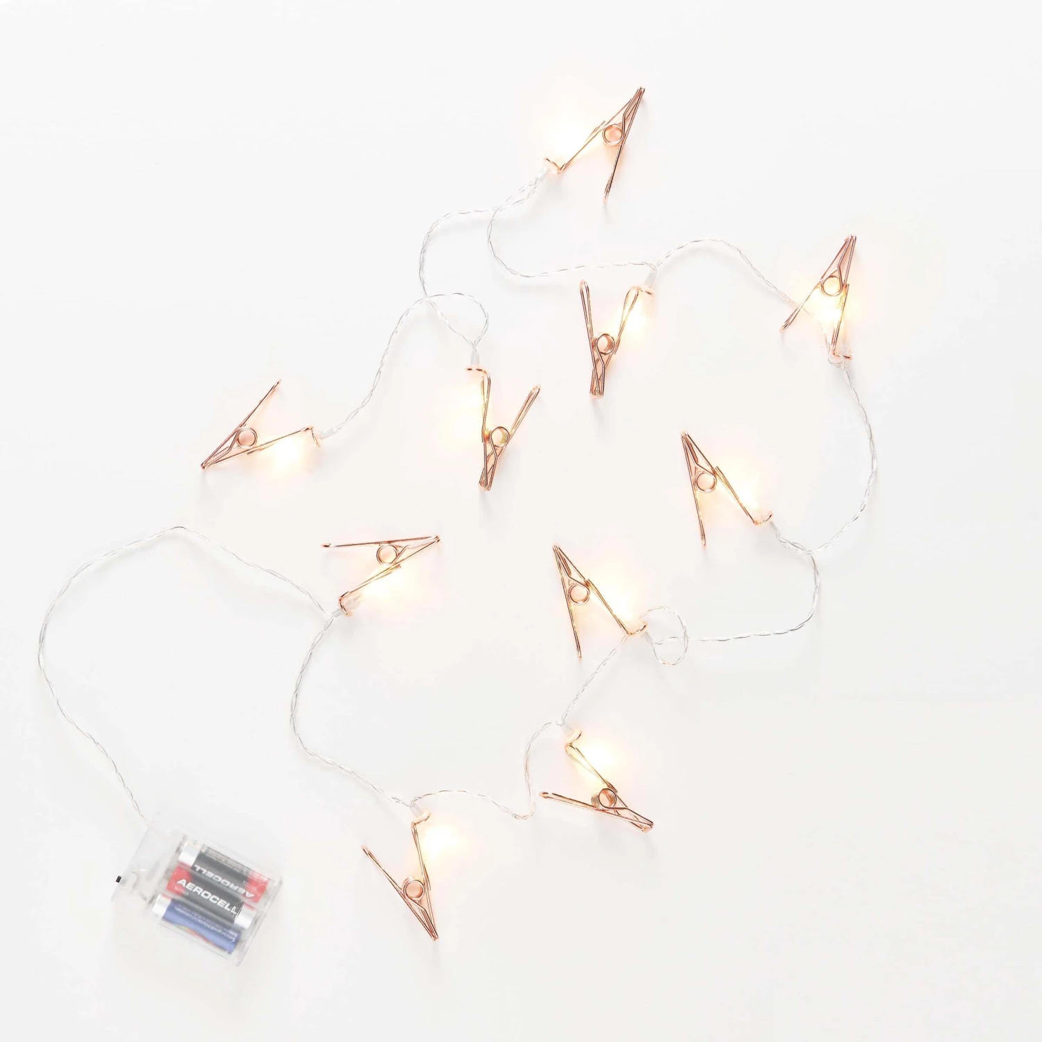 LED-Lichterkette Clips 10 Lichter Mit USB-Batteriefach CLIP COUTURE In Roségold 6 LED-Lichterkette Clips 10 Lichter Mit USB-Batteriefach CLIP COUTURE In Roségold – Bild 4