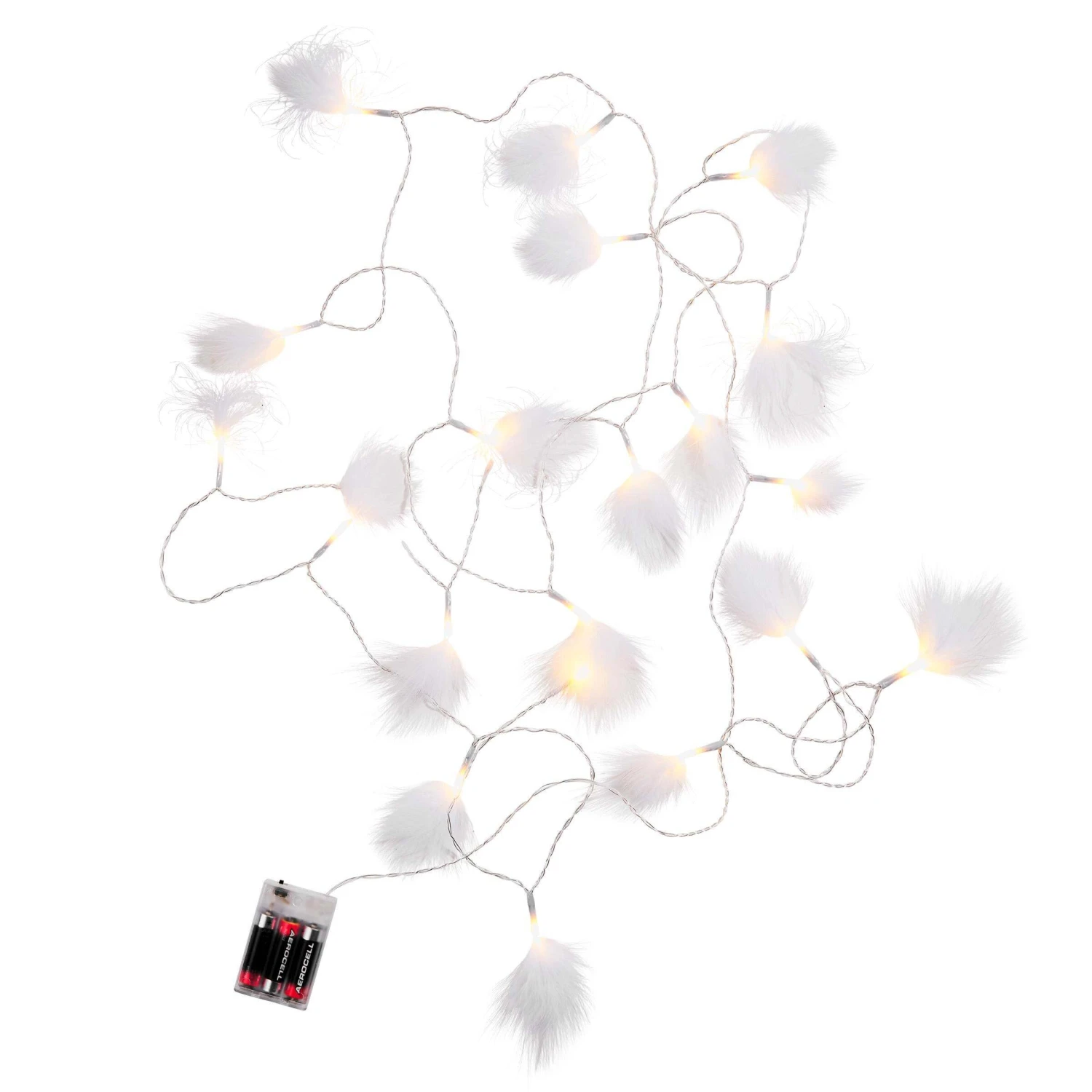LED-Lichterkette Federn 20 Lichter Mit USB-Batteriefach FEATHERS In Weiß 7 LED-Lichterkette Federn 20 Lichter Mit USB-Batteriefach FEATHERS In Weiß – Bild 5
