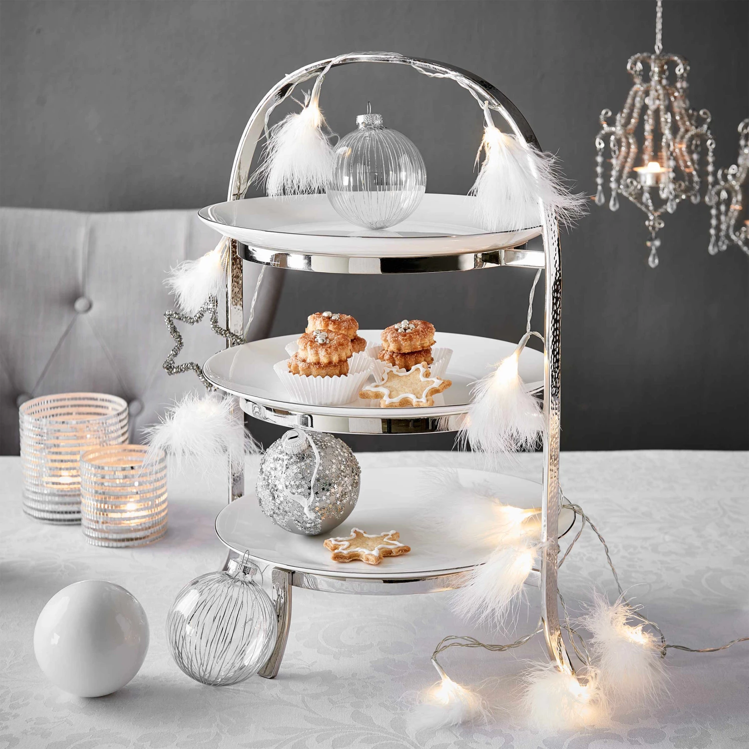 LED-Lichterkette Federn 20 Lichter Mit USB-Batteriefach FEATHERS In Weiß 8 LED-Lichterkette Federn 20 Lichter Mit USB-Batteriefach FEATHERS In Weiß – Bild 6