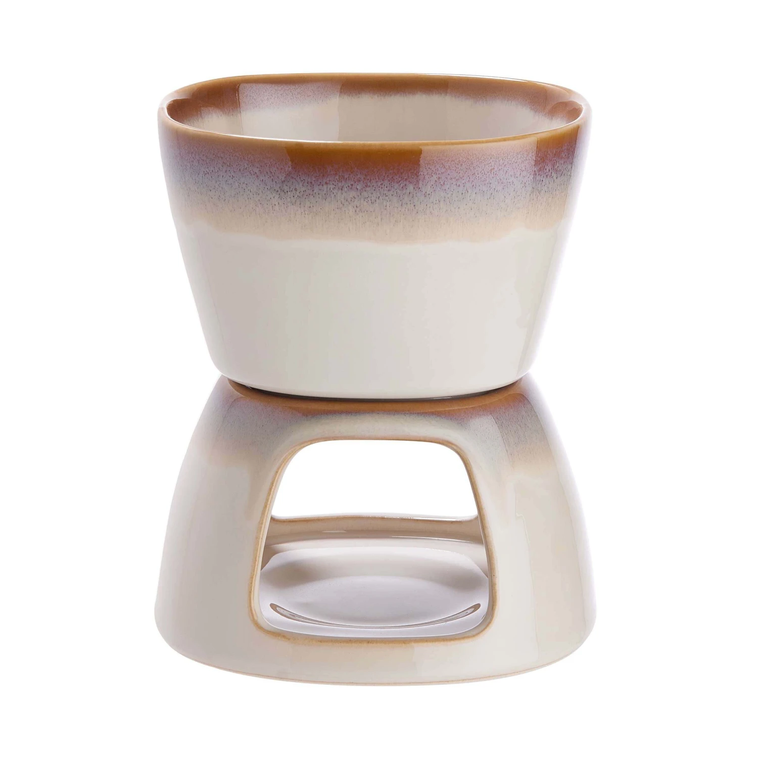 Mini-Fondue Mit 2 Gabeln AU CHOCOLAT In Beige 8 Mini-Fondue Mit 2 Gabeln AU CHOCOLAT In Beige – Bild 6