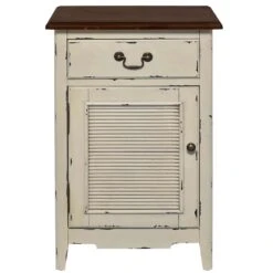 Nachttisch CABOTT COVE In Creme-Braun -Butlers butlers nachttisch cabott cove in creme braun 2