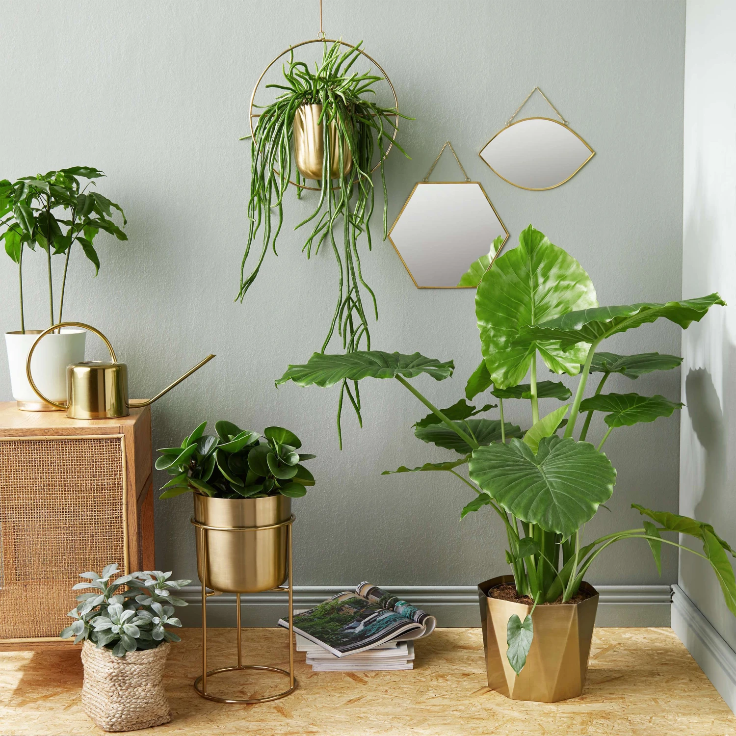 Pflanztopf Auf Gestell Höhe 40cm PLANTA In Gold 4 Pflanztopf Auf Gestell Höhe 40cm PLANTA In Gold – Bild 2