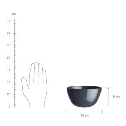 Schale 600ml NATIVE In Dunkelblau -Butlers butlers schale 600ml native in dunkelblau 3