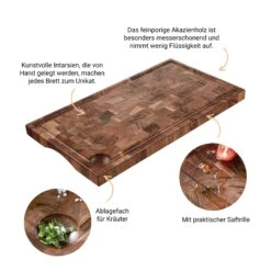 Schneidebrett Mit Saftrille Und Intarsien L 50 X B 27cm ACACIA In Braun 15 Schneidebrett Mit Saftrille Und Intarsien L 50 X B 27cm ACACIA In Braun -Butlers butlers schneidebrett mit saftrille und intarsien l 50 x b 27cm acacia in braun 2