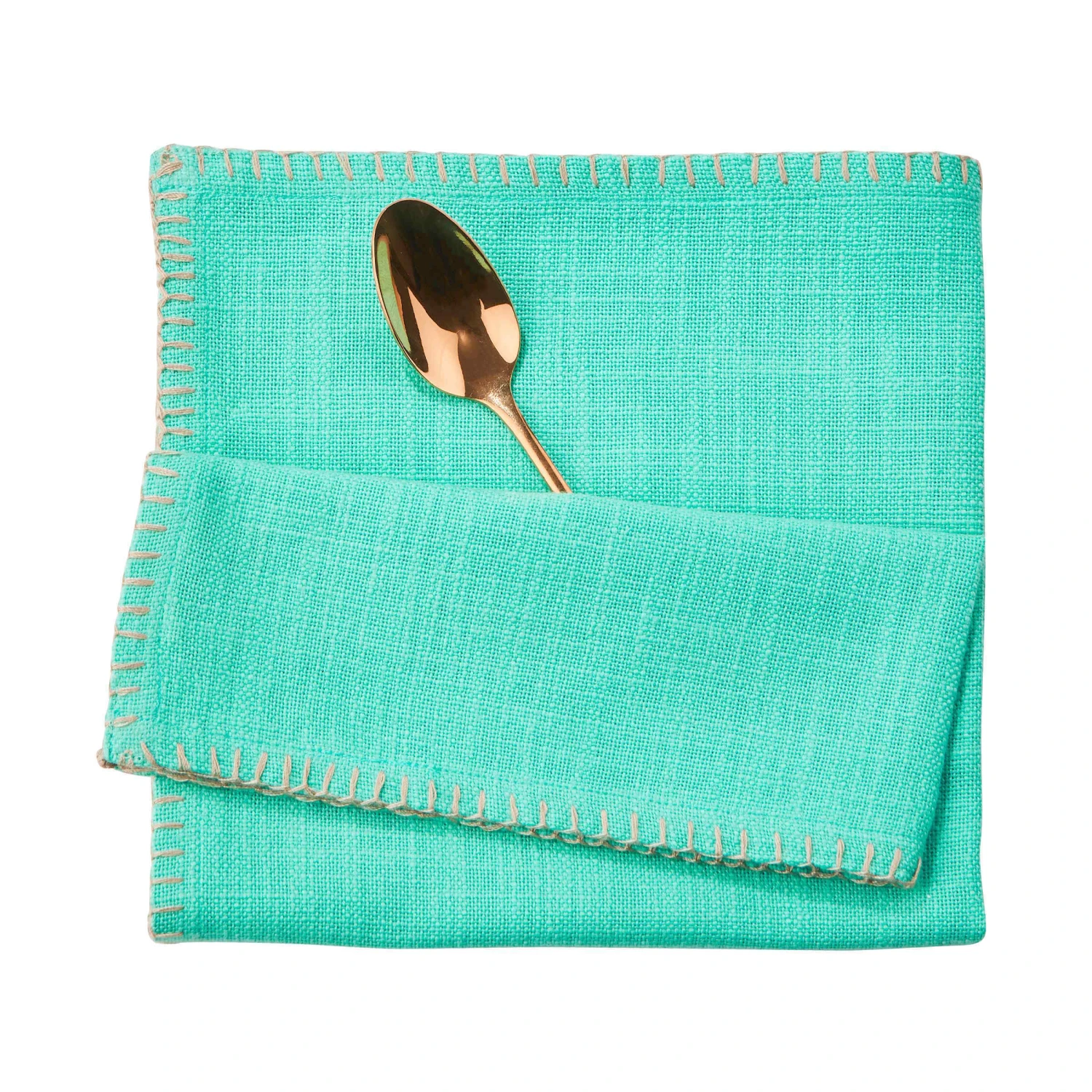 Serviette L 42 X B 42cm FINCA In Türkis 3 Serviette L 42 X B 42cm FINCA In Türkis