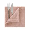 Serviette L 42 X B 42cm LOOM In Rosé -Butlers butlers serviette l 42 x b 42cm loom in rose