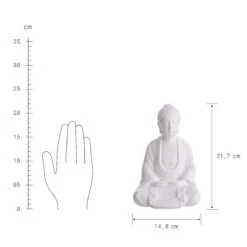 Statue Höhe 22cm BUDDHA In Weiß 9 Statue Höhe 22cm BUDDHA In Weiß -Butlers butlers statue hohe 22cm buddha in weiss 2