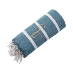 Strandtuch L 200 X B 180cm SURFSIDE In Blau 13 Strandtuch L 200 X B 180cm SURFSIDE In Blau -Butlers butlers strandtuch l 200 x b 180cm surfside in blau 5