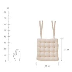 Stuhlkissen Mit Bändchen L 35 X B 37cm SOLID In Creme 8 Stuhlkissen Mit Bändchen L 35 X B 37cm SOLID In Creme -Butlers butlers stuhlkissen mit bandchen l 35 x b 37cm solid in creme 2