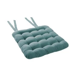 Stuhlkissen Mit Bändchen L 35 X B 37cm SOLID In Türkis 8 Stuhlkissen Mit Bändchen L 35 X B 37cm SOLID In Türkis -Butlers butlers stuhlkissen mit bandchen l 35 x b 37cm solid in turkis 2