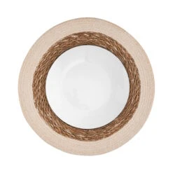 Tischset Rand 38 Cm SAUVAGE In Weiß 7 Tischset Rand 38 Cm SAUVAGE In Weiß -Butlers butlers tischset rand 38 cm sauvage in weiss 2